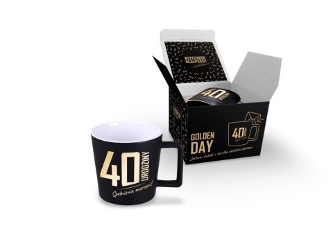 GOLDEN DAY - Zestaw kubek 350ml + kartka - 40
