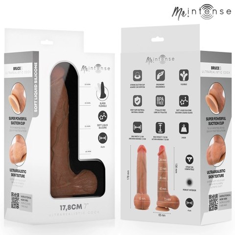 MR INTENSE Bruce S silikonowy model anatomiczny z przyssawką 17,8 cm