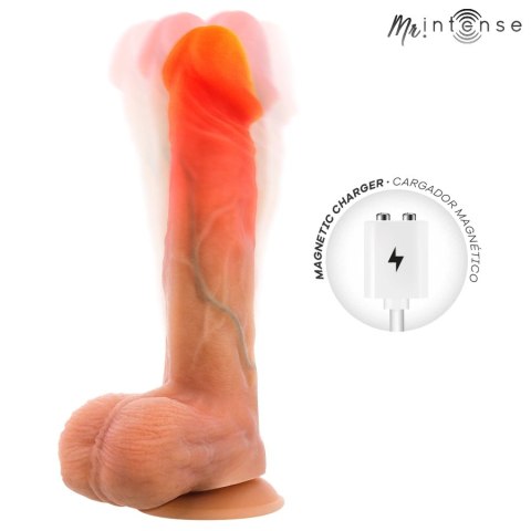 MR INTENSE Logan silikonowy model z funkcją podgrzewania i pilotem 20 cm