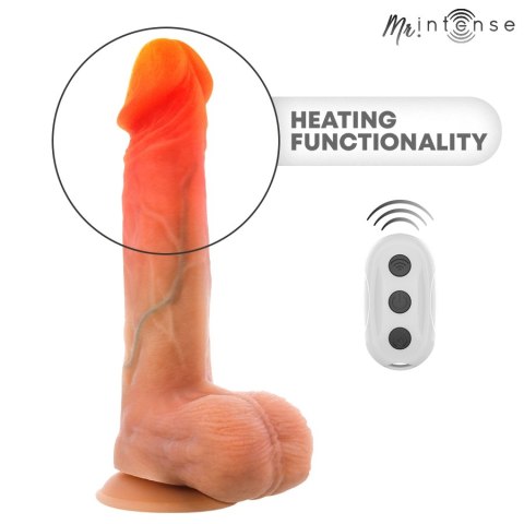 MR INTENSE Logan silikonowy model z funkcją podgrzewania i pilotem 20 cm