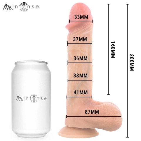 MR INTENSE Logan silikonowy model z funkcją podgrzewania i pilotem 20 cm