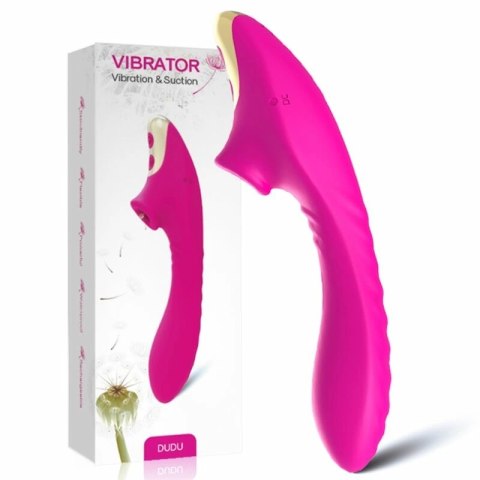 ARMONY DUDU Fuchsia - stymulator z 9 trybami ssania i wibracji, wodoodporny
