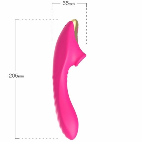 ARMONY DUDU Fuchsia - stymulator z 9 trybami ssania i wibracji, wodoodporny