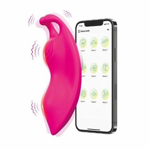 ARMONY Honeybee majtki wibrujące G-Spot fuksja z aplikacją, 9 trybow