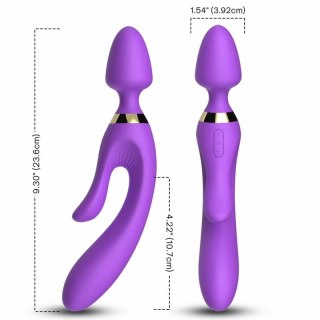 ARMONY Masażer i wibrator krolik fioletowy, wodoodporny, 236 mm