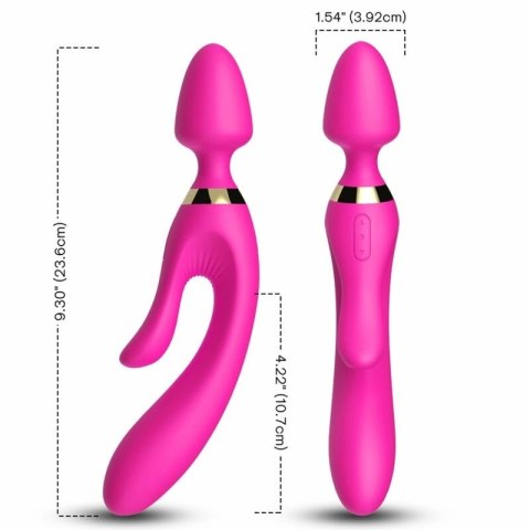 ARMONY Masażer i wibrator krolik fuksja wodoodporny 236mm USB