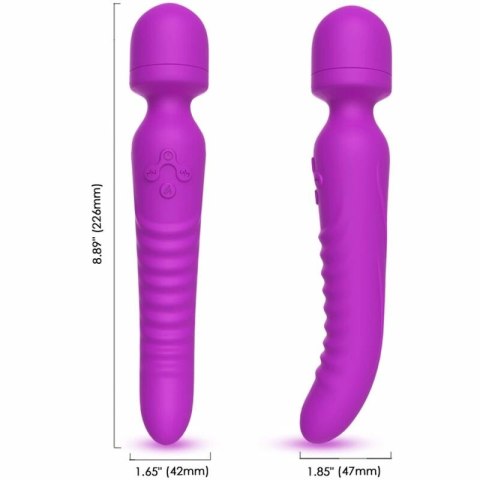 ARMONY Mission masażer i wibrator z efektem ciepła fioletowy 226mm