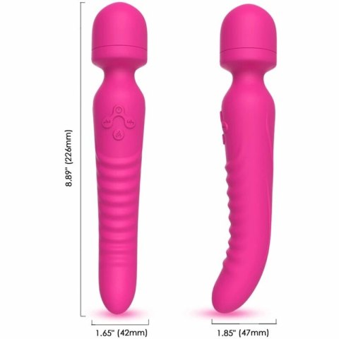 ARMONY Mission masażer i wibrator z efektem ciepła fuksja 226mm