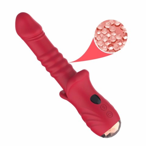 ARMONY Point A Czerwony - Wibrujący stymulator z funkcją ruchu, 9 trybow