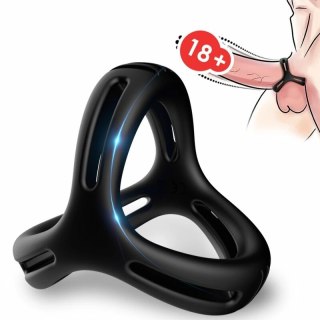 ARMONY X-RING wielopozycyjny silikonowy czarny 36 mm