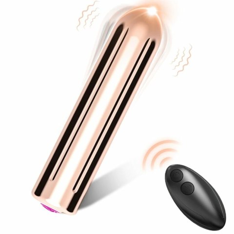ARMONY Warhead Złoty - Wibrujący Pocisk z Pilotem 2x8,8 cm USB