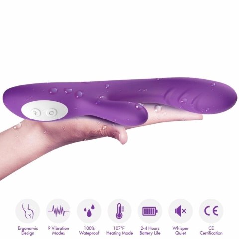 ARMONY Wibrator Iskrowy Fioletowy z Efektem Ciepła 224mm USB