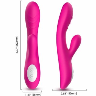 ARMONY Wibrator Iskrowy Fuksja z Efektem Ciepła 224mm USB wodoodporny