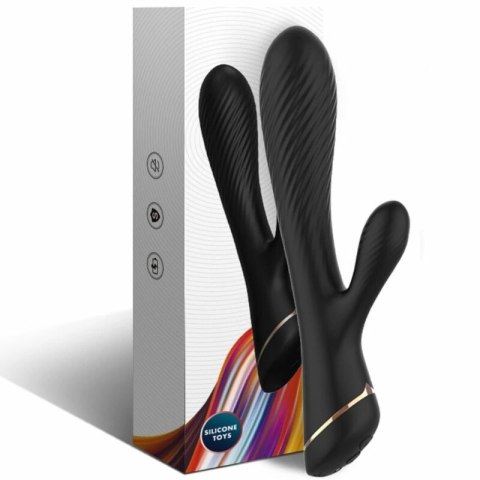 ARMONY Wibrator Krolik Silikonowy Czarny 9 Trybow USB 205mm
