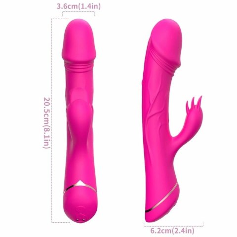 ARMONY Wibrator Krolik Silikonowy Fuksja 9 Trybow Wodoodporny USB