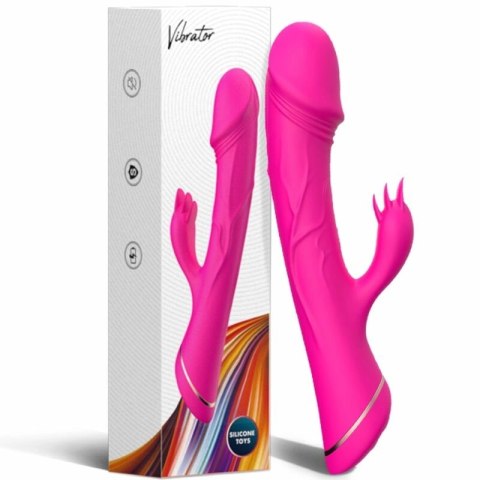 ARMONY Wibrator Krolik Silikonowy Fuksja 9 Trybow Wodoodporny USB