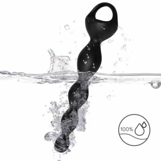 ARMONY Wibrator na palec z korkiem analnym czarny 9 trybow 210mm