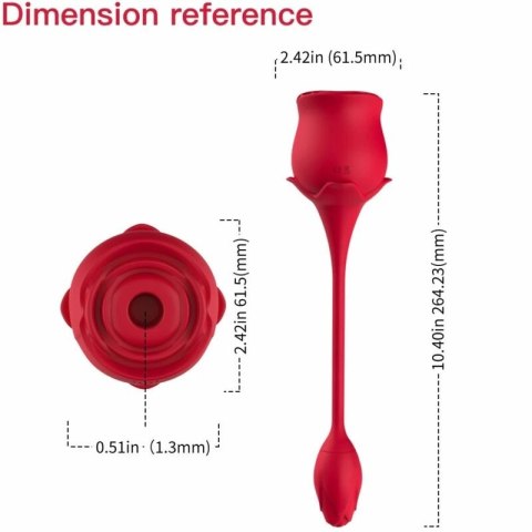 ARMONY model 6972377362002 - stymulator ssąco-wibrujący 10 trybow czerwony