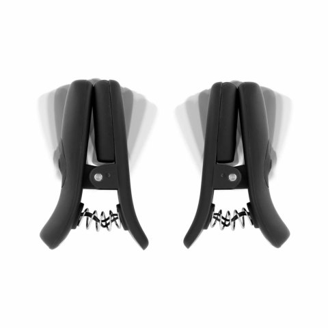 Bedroom Fantasies Vibrating Nipple Clamps Black - bezprzewodowe klamry wibrujące