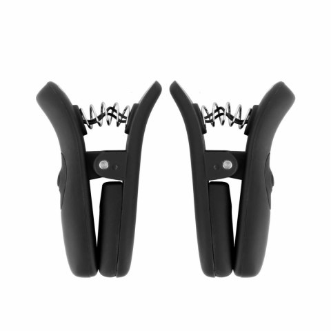Bedroom Fantasies Vibrating Nipple Clamps Black - bezprzewodowe klamry wibrujące