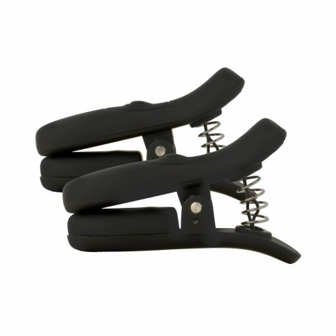 Bedroom Fantasies Vibrating Nipple Clamps Black - bezprzewodowe klamry wibrujące