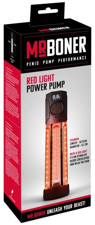 MrBoner Red Light Power Pump - automatyczna pompa z podczerwienią, 32,9 cm