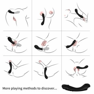 ARMONY G-Spot Wibrator silikonowy czarny 9 trybow wodoodporny