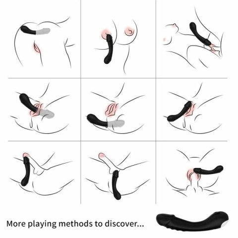 ARMONY G-Spot Wibrator silikonowy czarny 9 trybow wodoodporny