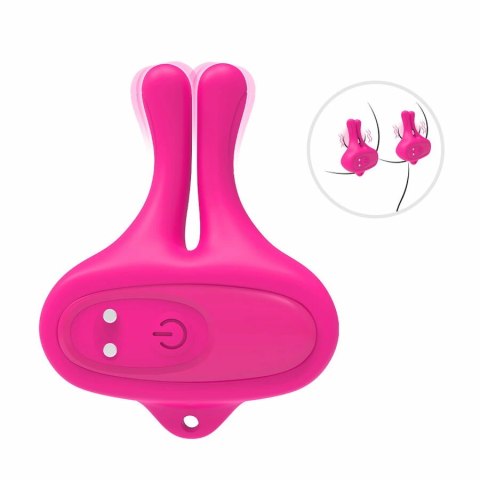 ARMONY Zaciski magnetyczne wibrujące krolik rożowe 9 trybow USB