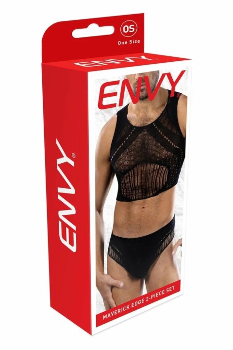 ENVY Maverick Edge zestaw 2-częściowy czarny OS geometryczna koronka