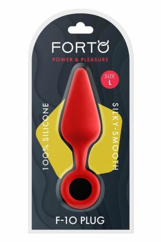 FORTO F-10 silikonowy korek z uchwytem Large czerwony
