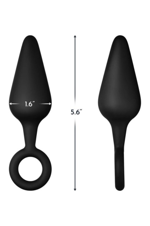 FORTO F-10 silikonowy stożkowy plug z uchwytem Large czarny