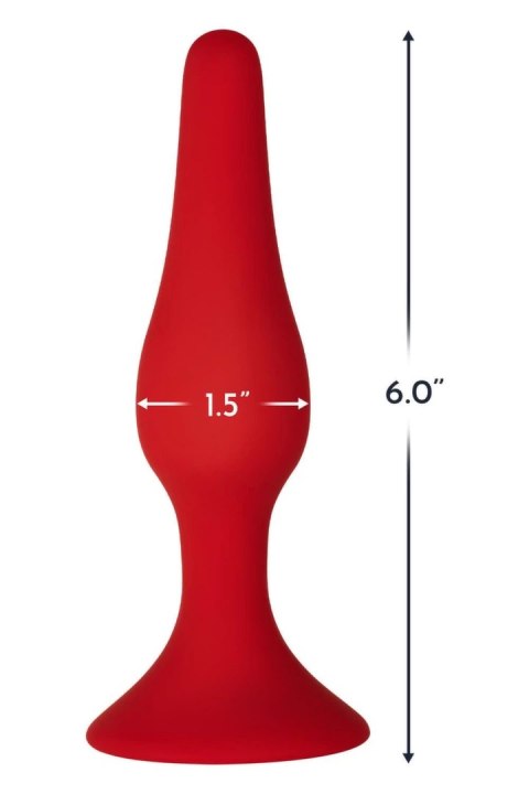 FORTO F-11 LUNGO Large Red silikonowy model z przyssawką 100% Premium