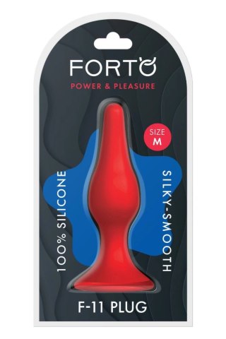 FORTO F-11 LUNGO Medium Red silikonowy model z przyssawką