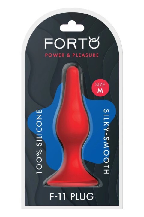 FORTO F-11 LUNGO Medium Red silikonowy model z przyssawką
