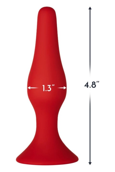FORTO F-11 LUNGO Medium Red silikonowy model z przyssawką