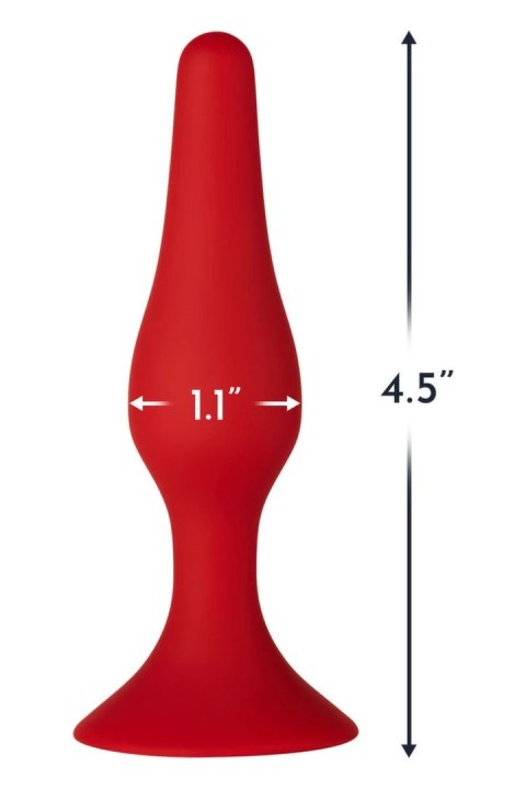 FORTO F-11 LUNGO Small Red silikonowy model z przyssawką