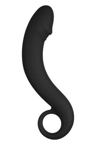 FORTO F-19 Plug Black silikonowy anatomiczny z uchwytem czarny
