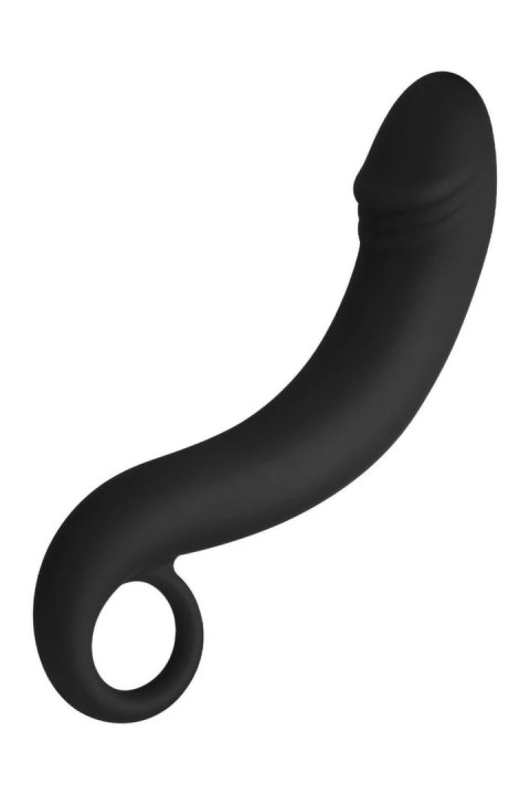 FORTO F-19 Plug Black silikonowy anatomiczny z uchwytem czarny