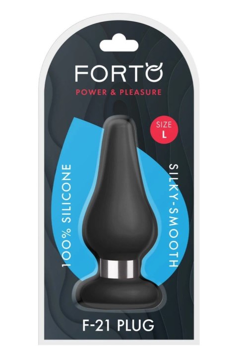 FORTO F-21 TEAR DROP Large Black silikonowy model z pierścieniem