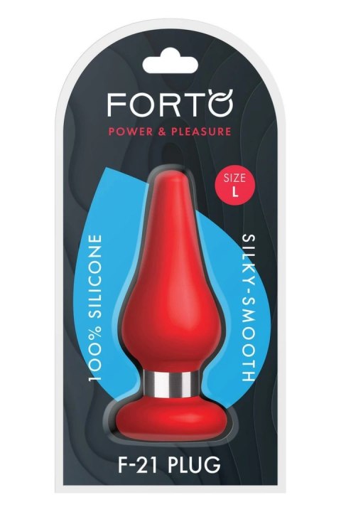 FORTO F-21 TEAR DROP Large Red silikonowy model z pierścieniem