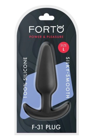 FORTO F-31 Plug Large Black silikonowy model z kotwicą