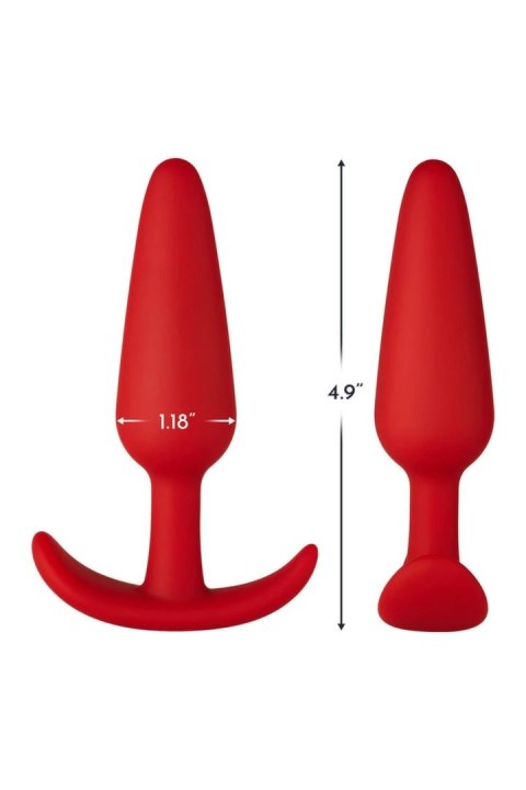 FORTO F-31 Plug Large Red silikonowy anatomiczny rozmiar L