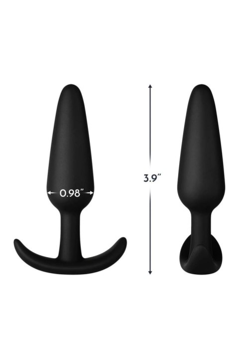 FORTO F-31 Plug Medium Black silikonowy anatomiczny czarny