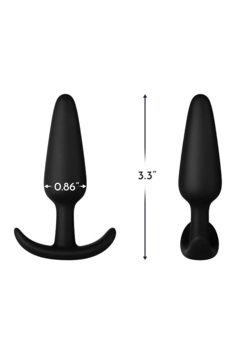 FORTO F-31 Plug Small Black silikonowy anatomiczny czarny S