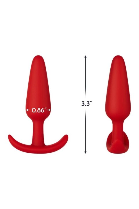 FORTO F-31 Plug Small Red silikonowy anatomiczny rozmiar S