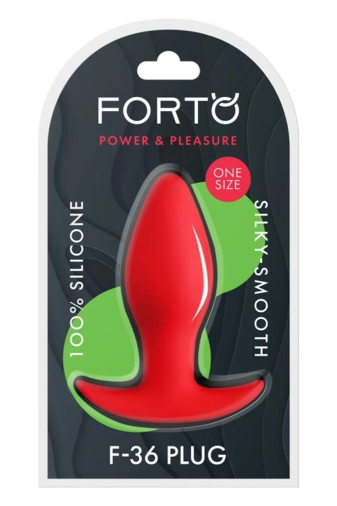 FORTO F-36 T Plug Red silikonowy korek średni elastyczny czerwony