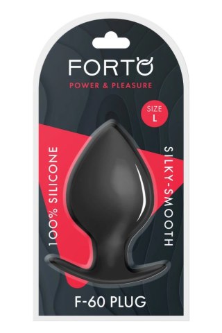 FORTO F-60 SPADE Large Black silikonowy model anatomiczny duży