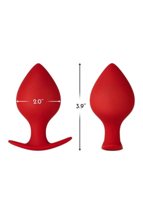 FORTO F-60 SPADE Medium Red silikonowy korek anatomiczny premium