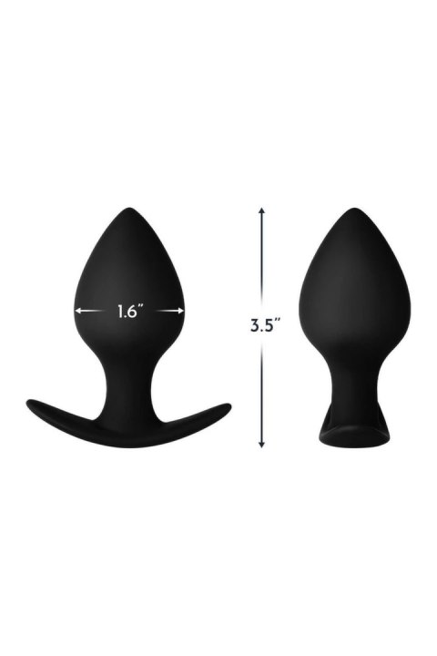 FORTO F-60 SPADE SMALL BLACK silikonowy anatomiczny czarny